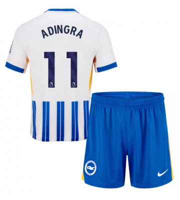 Brighton Simon Adingra #11 Primera Equipación Niños 2024-25 Manga Corta (+ Pantalones cortos)